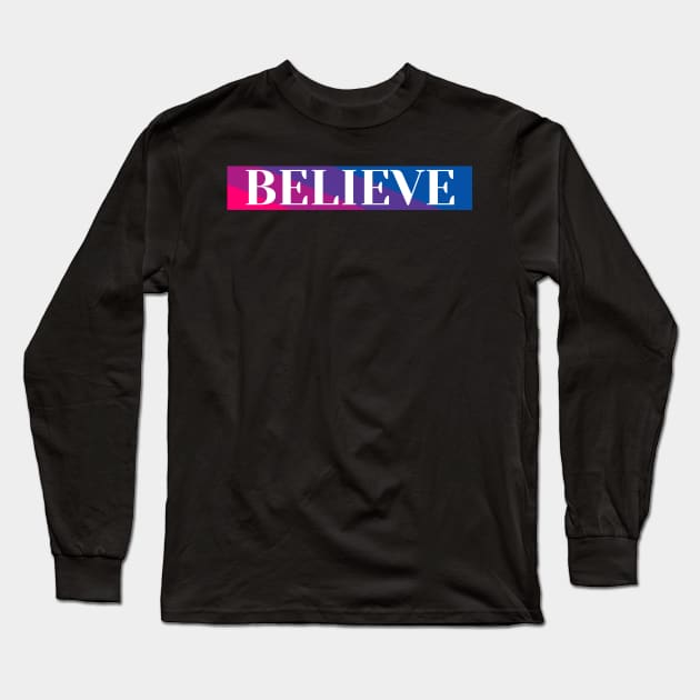 BALTIMORE BELIEVE DESIGN Long Sleeve T-Shirt by The C.O.B. Store